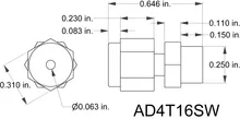 Weld Adapters for Capillary Tubing — view 2