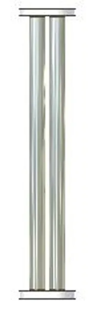 Quadrupole mass filter built from alumina and stainless steel