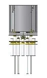 One piece vacuum brazed ionizer with built-in B/A gauge