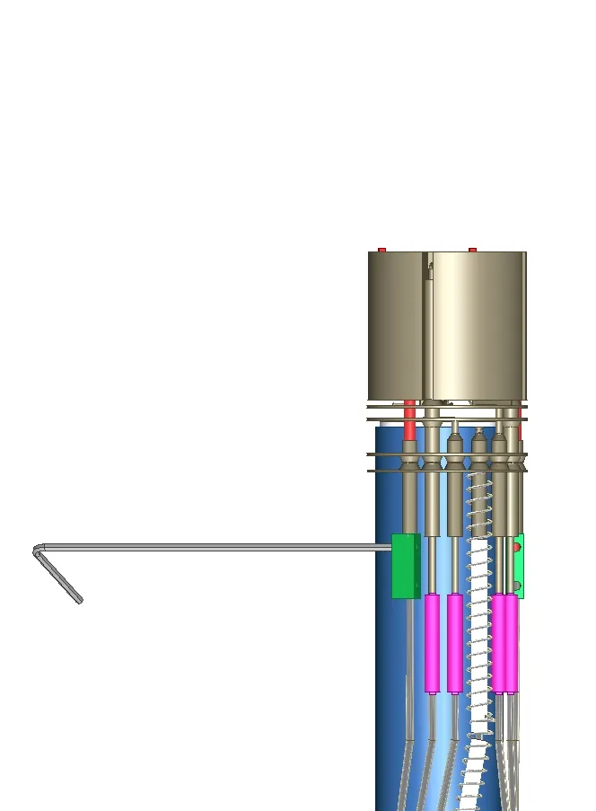 Analyzer resting on the CCU as a stand