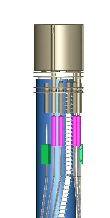 Transferring the tubular spring connectors to the new ionizer