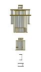 Faraday detector assembly in stainless steel and alumina