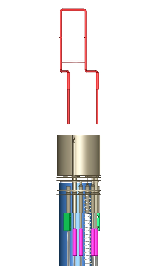 Spring connectors engaged with the feedthrough wires